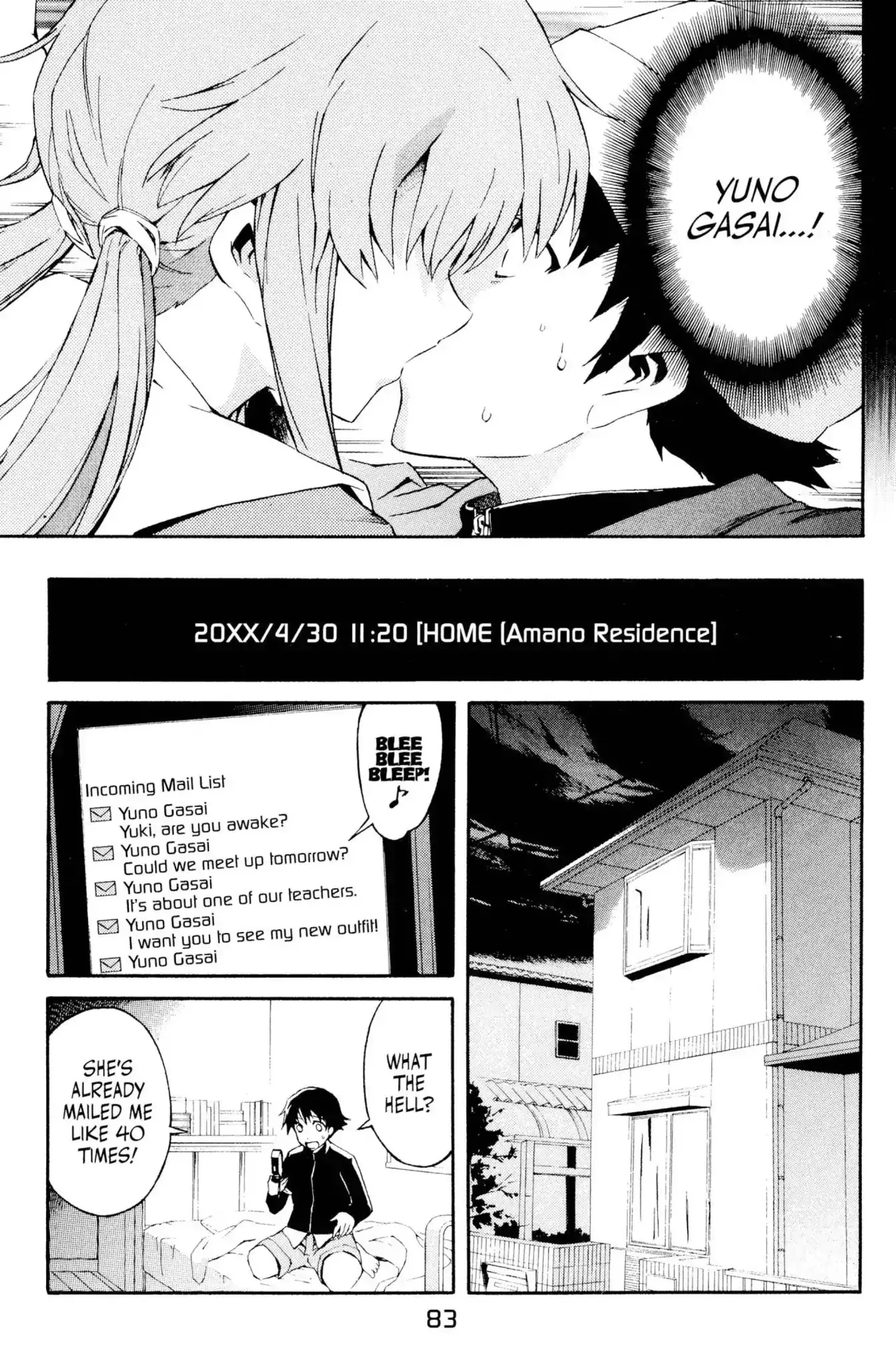 Read Mirai Nikki Chapter 2 - Vol.1 Diary 2: Gathering of the Twelve Online