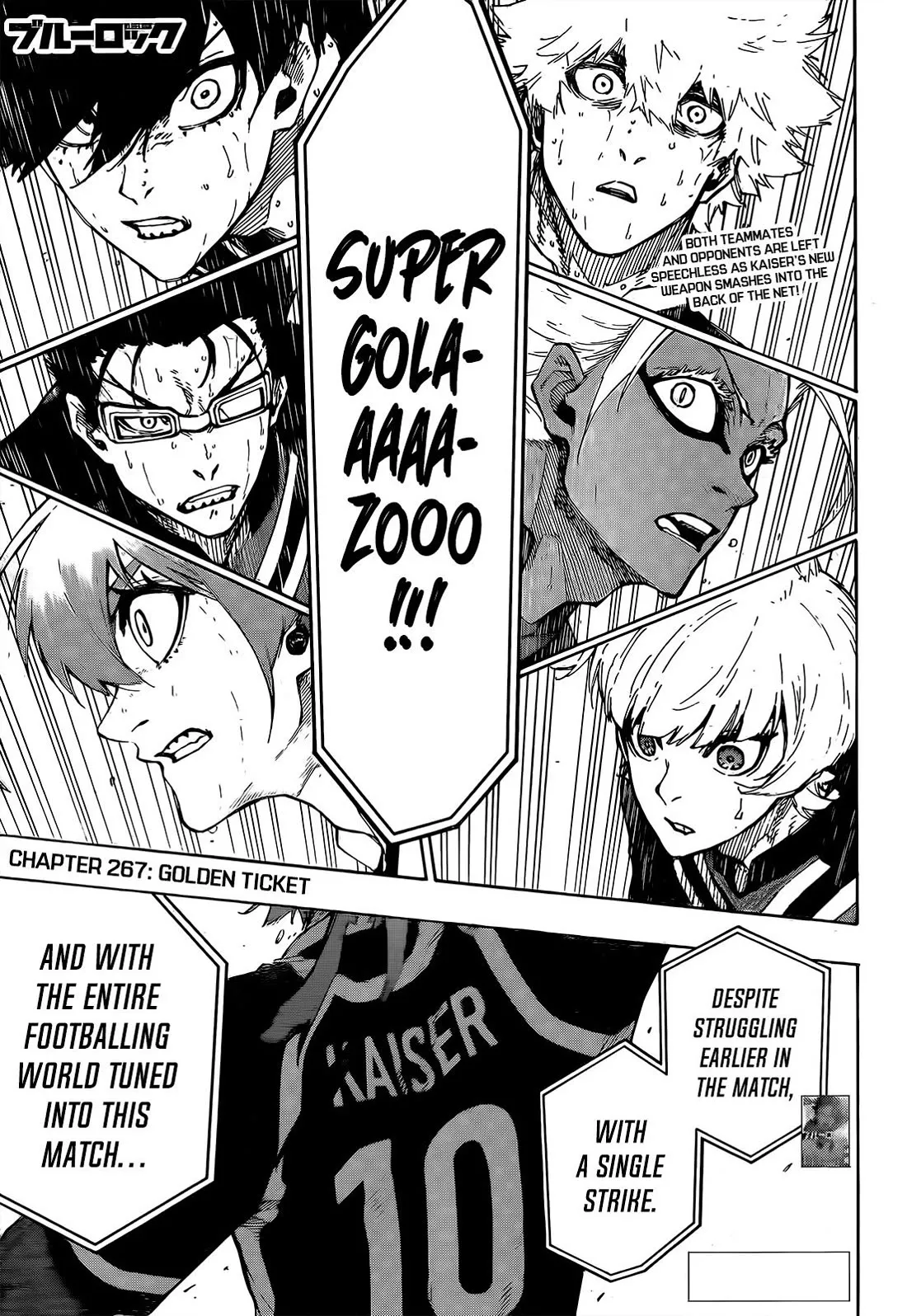 Read Blue Lock Chapter 267 - The Golden Ticket Online