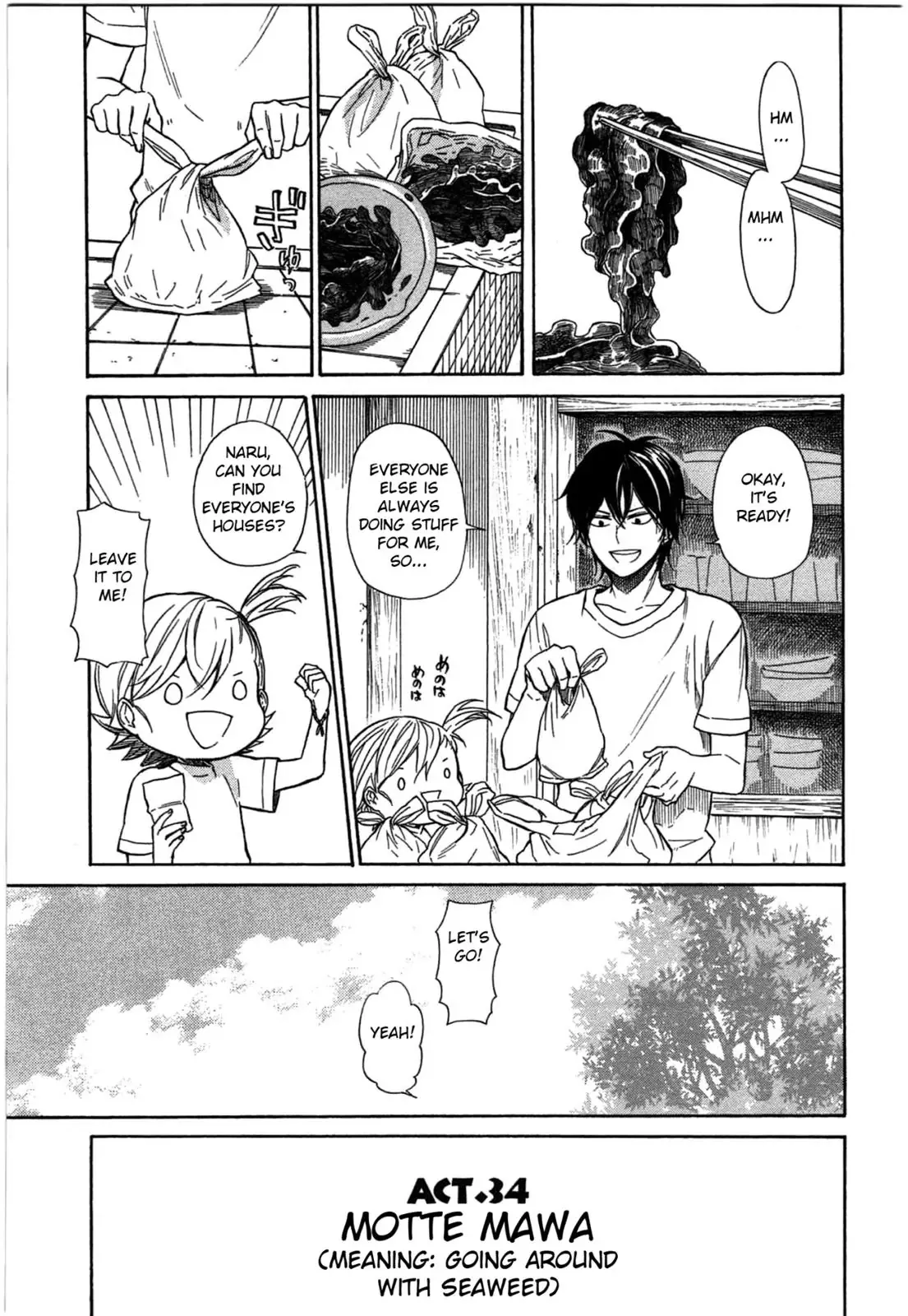 Read Barakamon Chapter 34 - Motte Mawa/Going Around with Seaweed Online