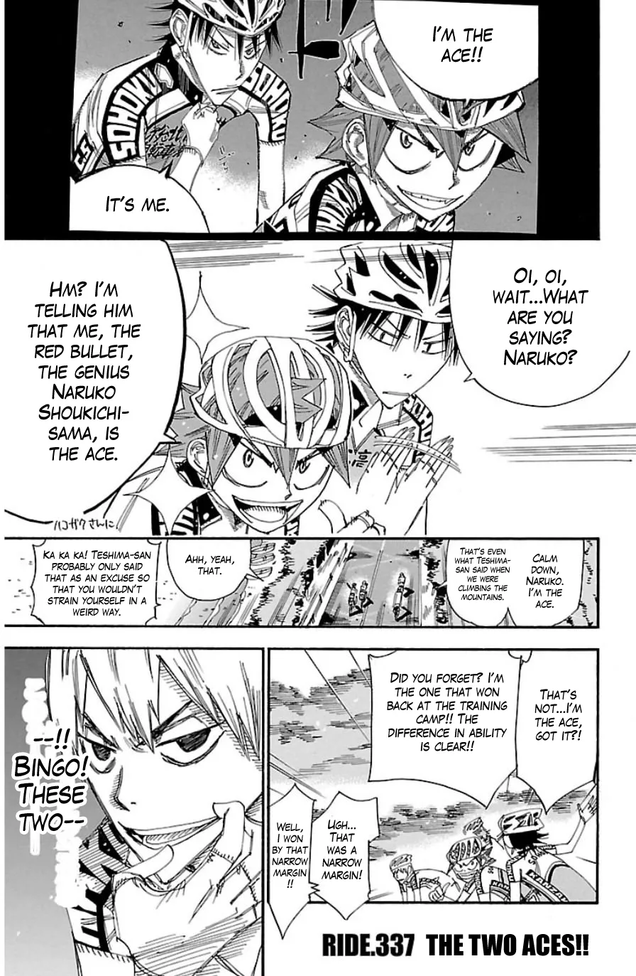 Read Yowamushi Pedal Chapter 337 - The Two Aces!! Online