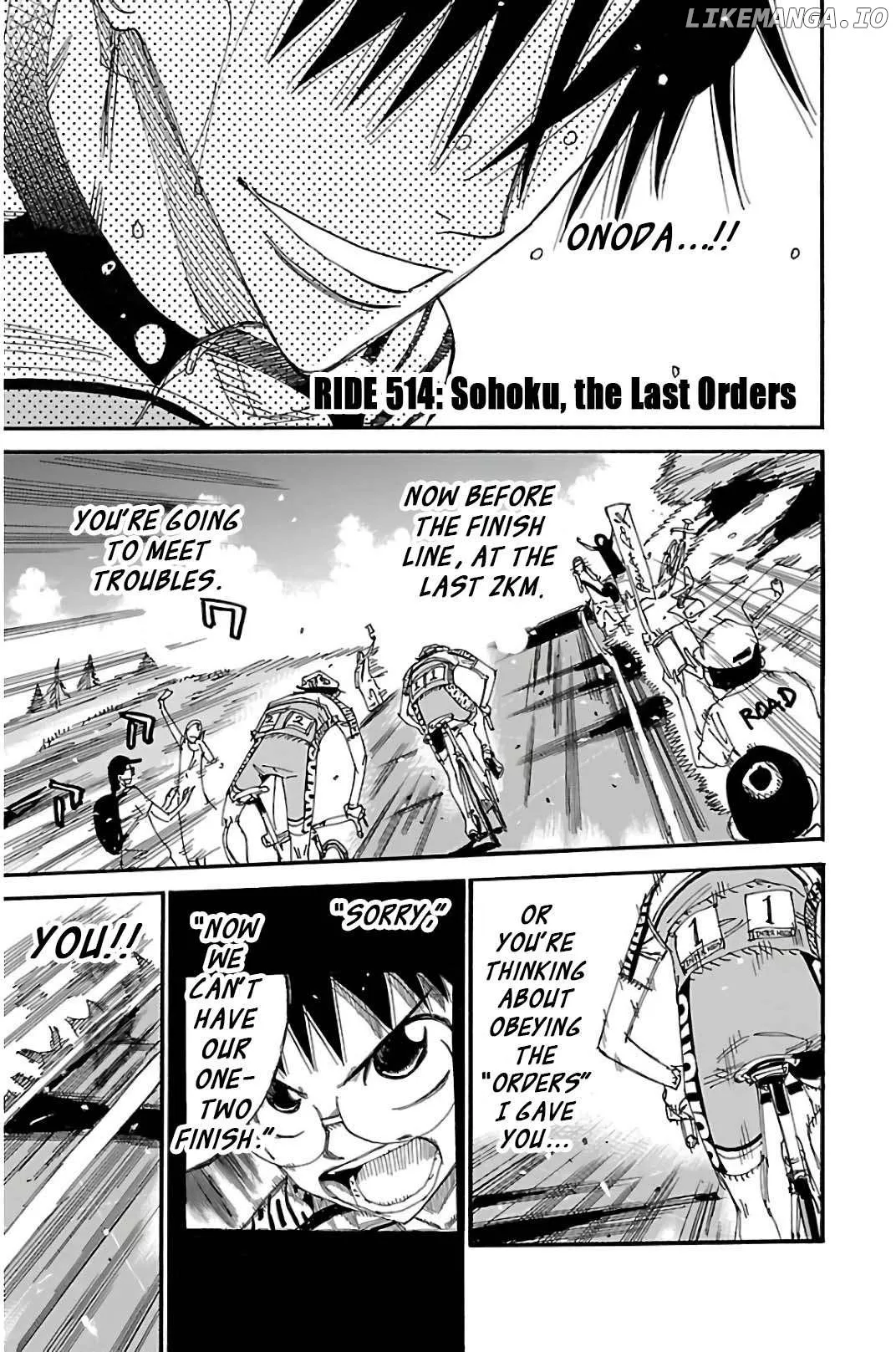 Read Yowamushi Pedal Chapter 514 Online