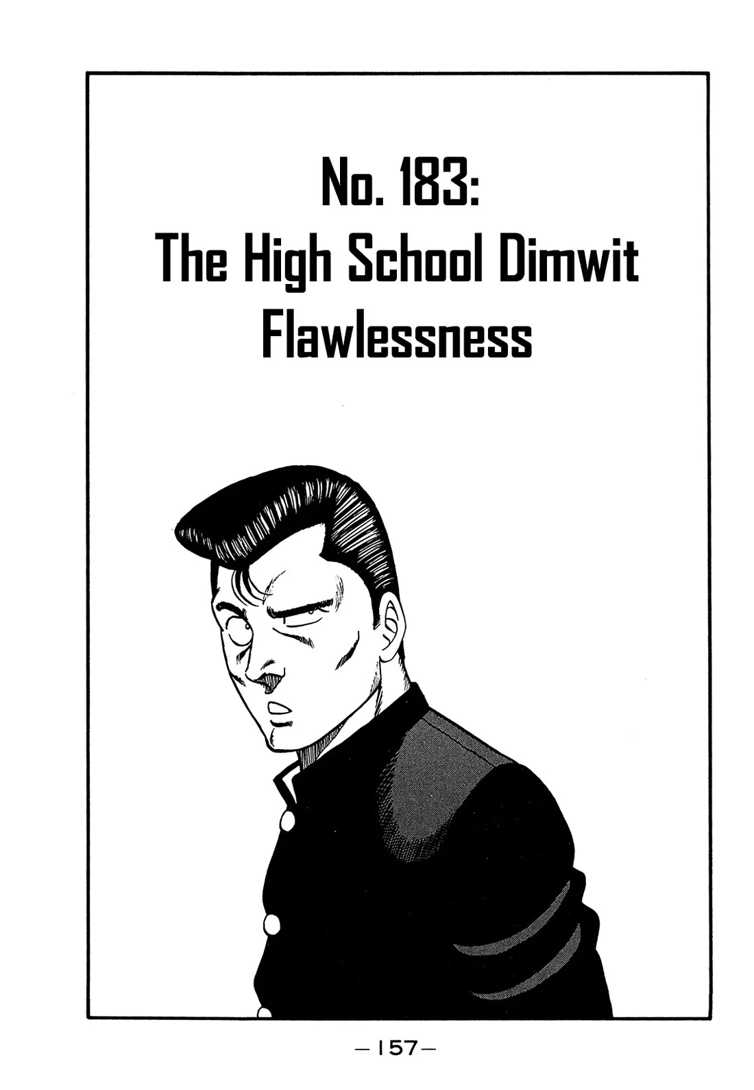 Read Be-Bop-Highschool Chapter 183 - The High School Dimwit Flawlessness Online