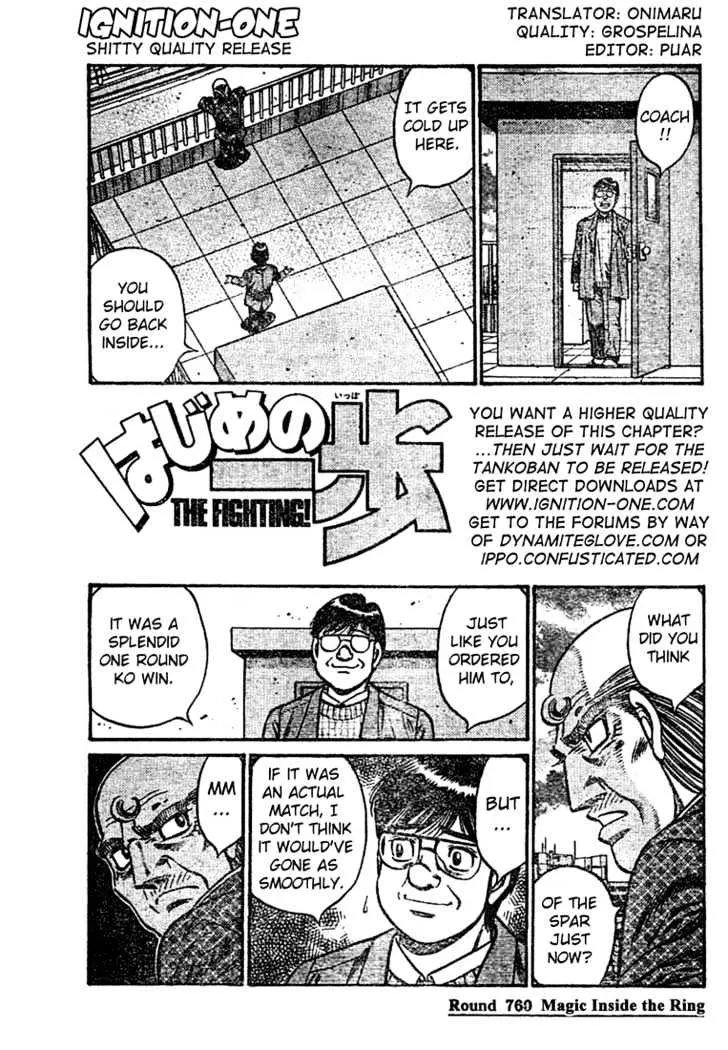 Read Hajime no Ippo Chapter 760 - Magic inside the ring Online