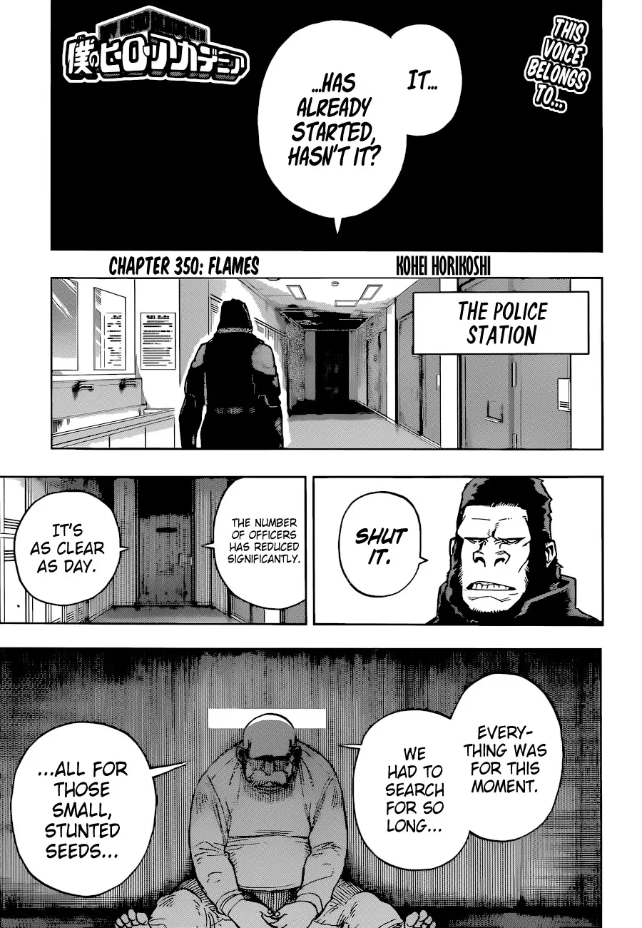 Read Boku no Hero Academia Chapter 350 - Flames Online