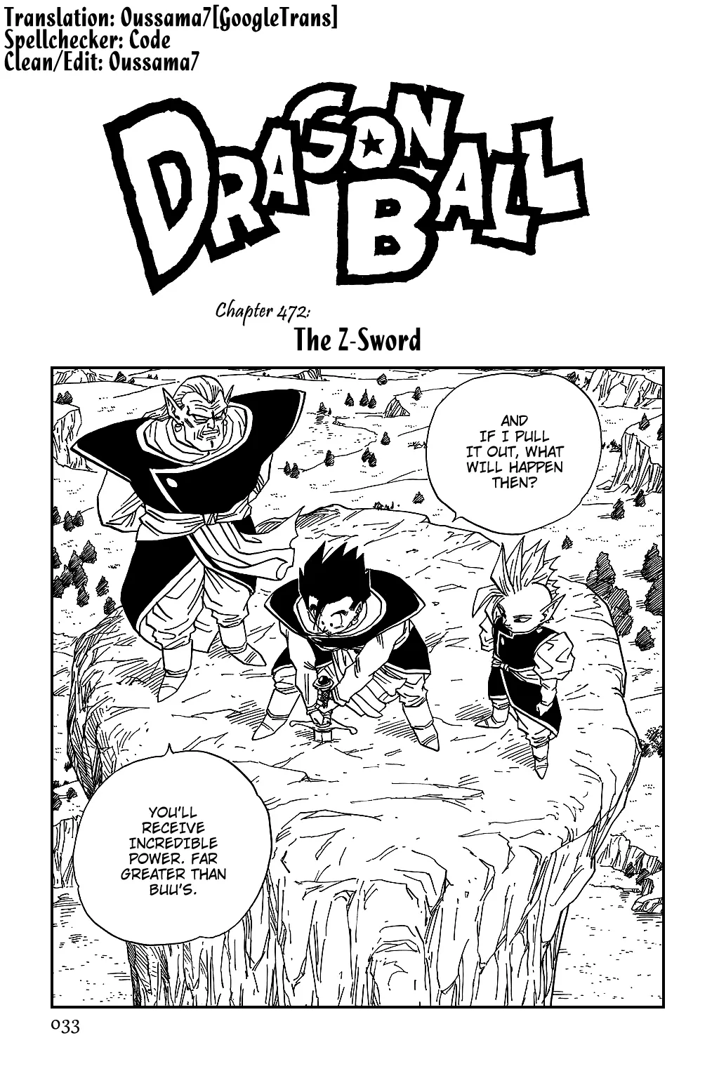 Read Dragon Ball Chapter 472 - The Z Sword Online