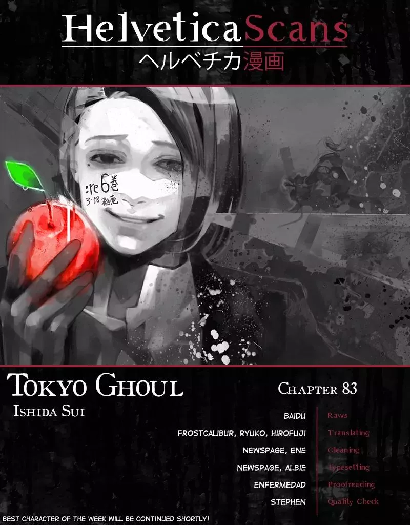 Read Tokyo Ghoul:re Chapter 83 - The Resonane of the Closing Door Online