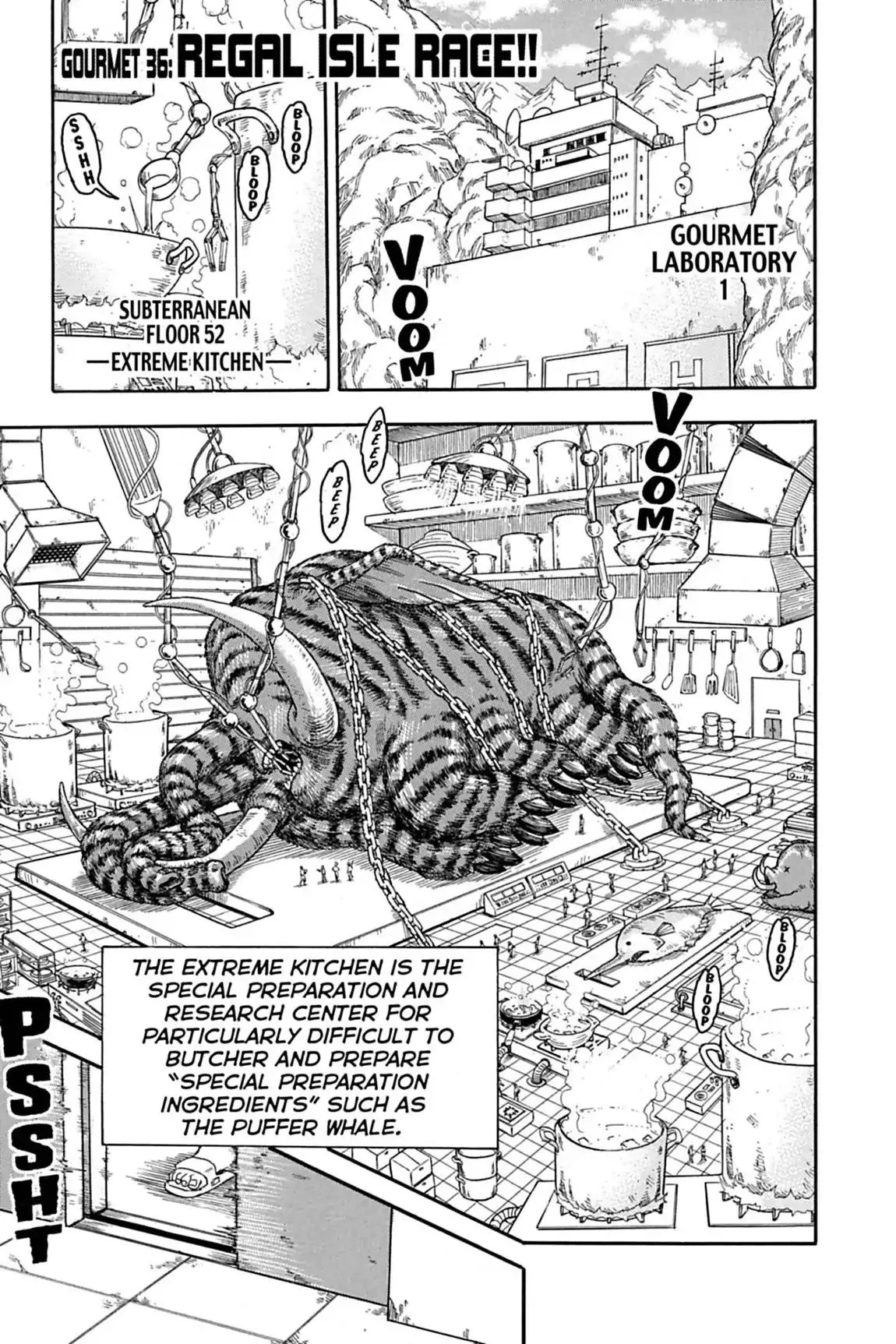 Read Toriko Chapter 36 - Vol.5 Gourmet 36: Regal Isle Race!! Online