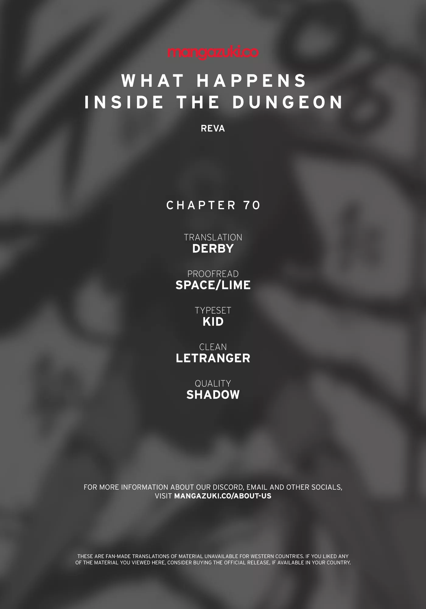 Read What Happens Inside the Dungeon Chapter 70 Online