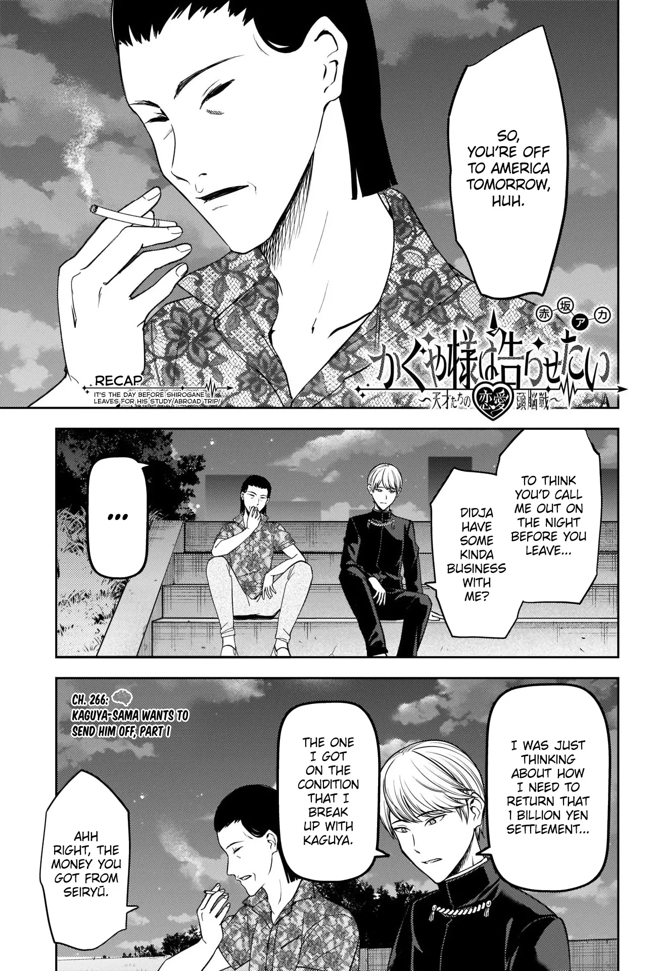 Read Kaguya-sama wa Kokurasetai – Tensai-tachi no Renai Zunousen Chapter 266 Online