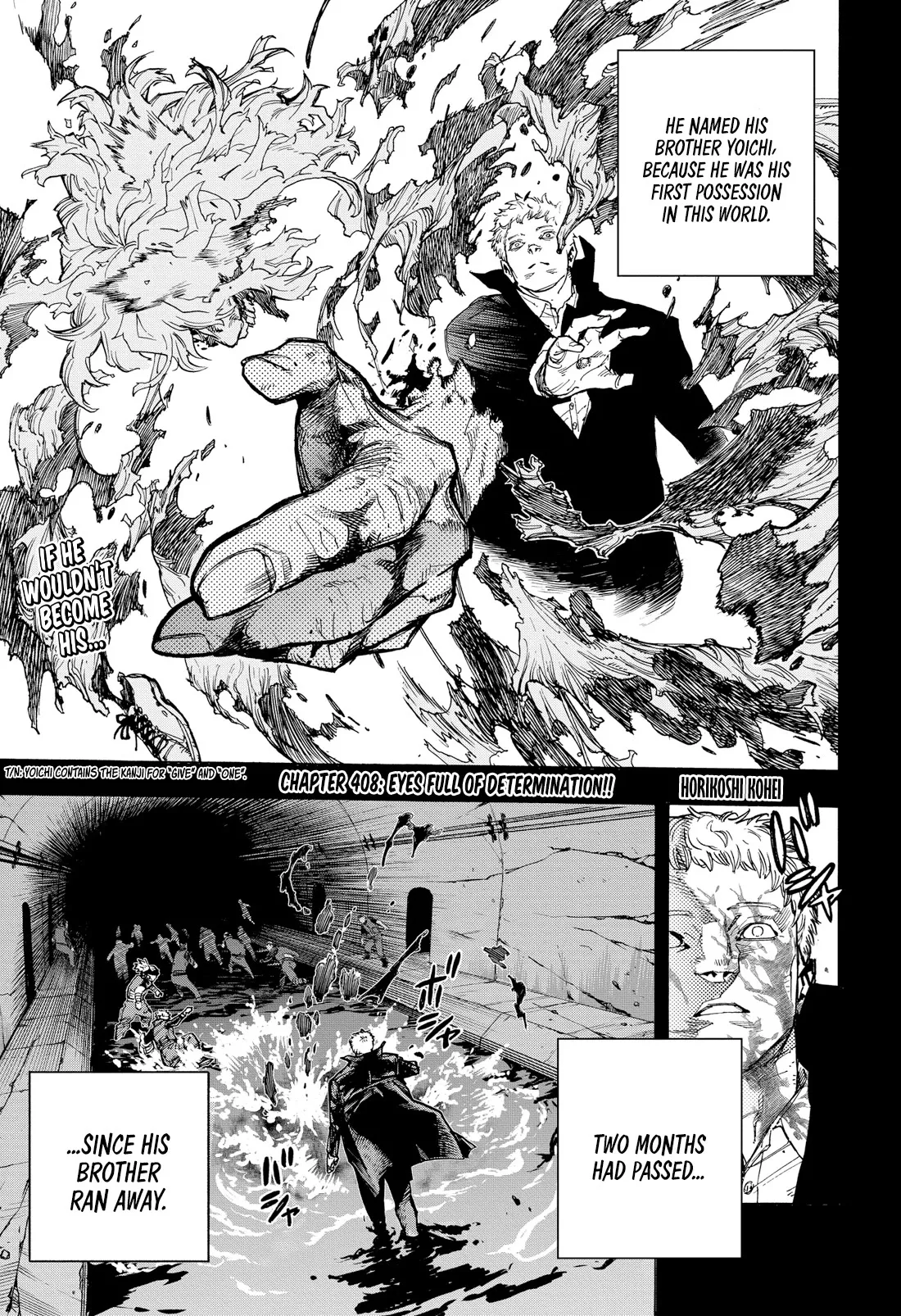 Read Boku no Hero Academia Chapter 408 - Eyes Full of Determination!! Online