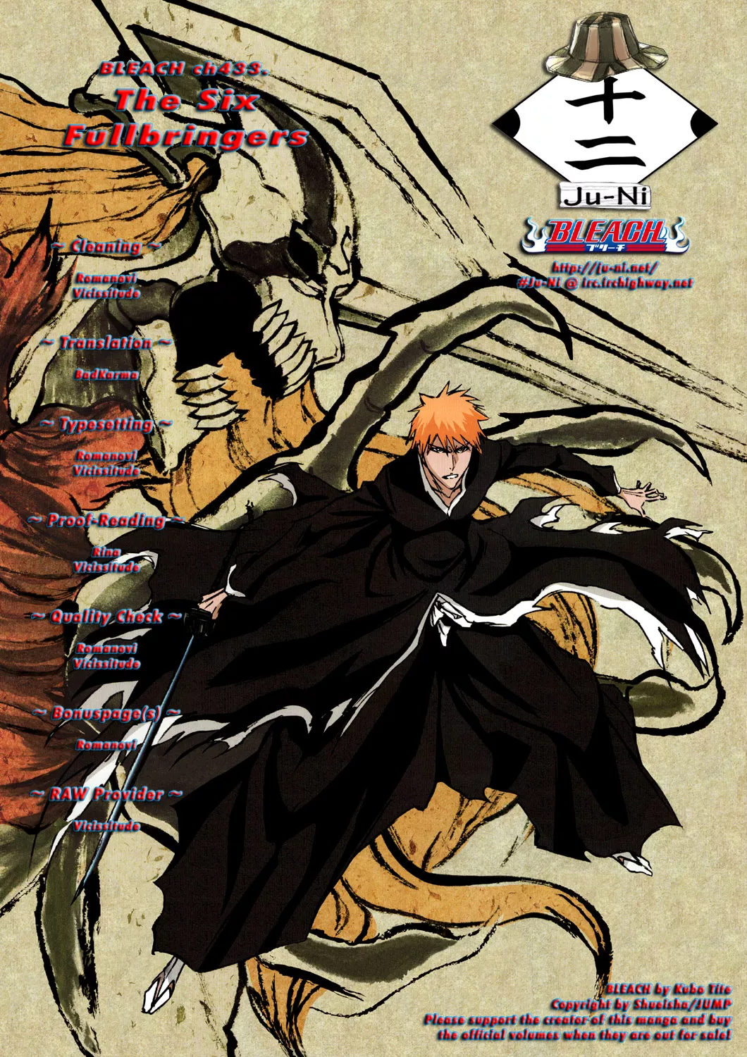 Read Bleach Chapter 433 - The Six Fullbringers Online