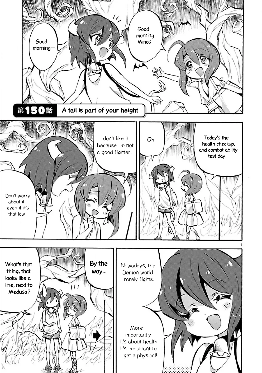 Read Jashin-chan Dropkick Chapter 150 - A tail is part of your height Online