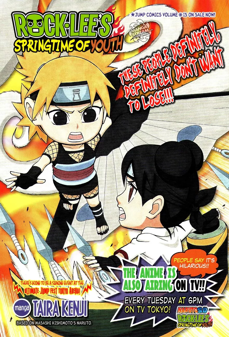 Read Rock Lee no Seishun Full-Power Ninden Chapter 15 - Tenten Vs. Temari Online