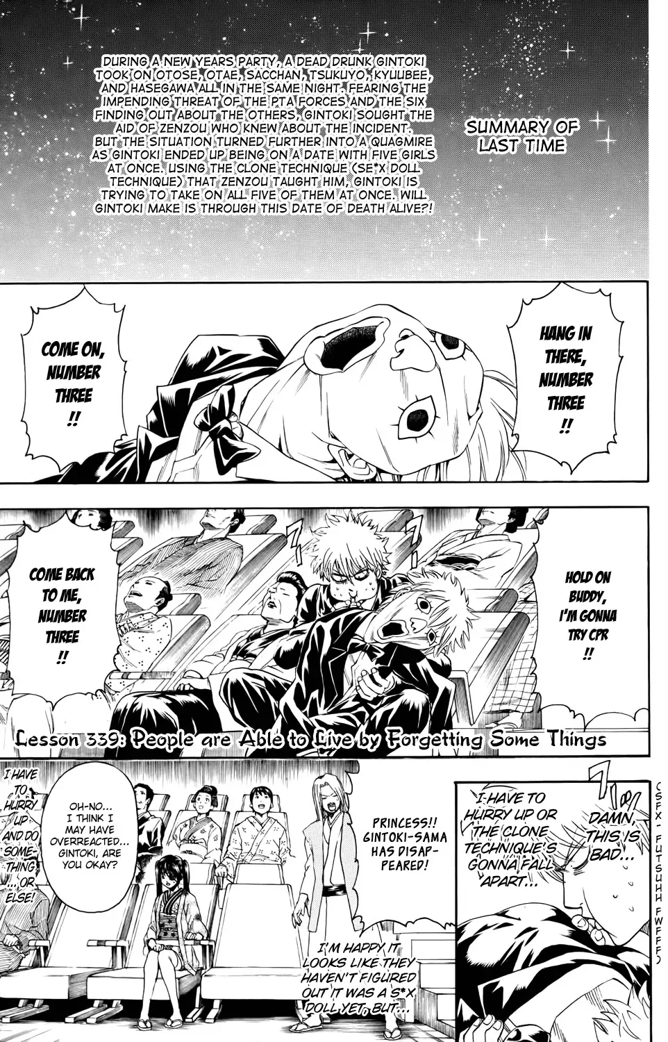 Read Gintama Chapter 339 - People Are Able to Live by Forgetting Some Things Online