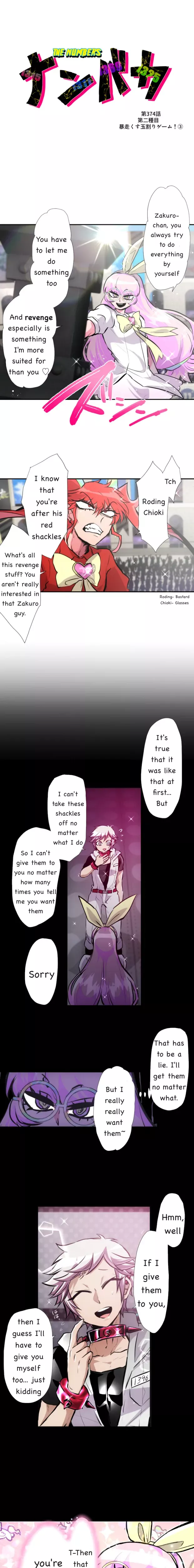Read Nanbaka Chapter 374 - Event 2 Rampaging Kusudama Splitting Game! 3 Online
