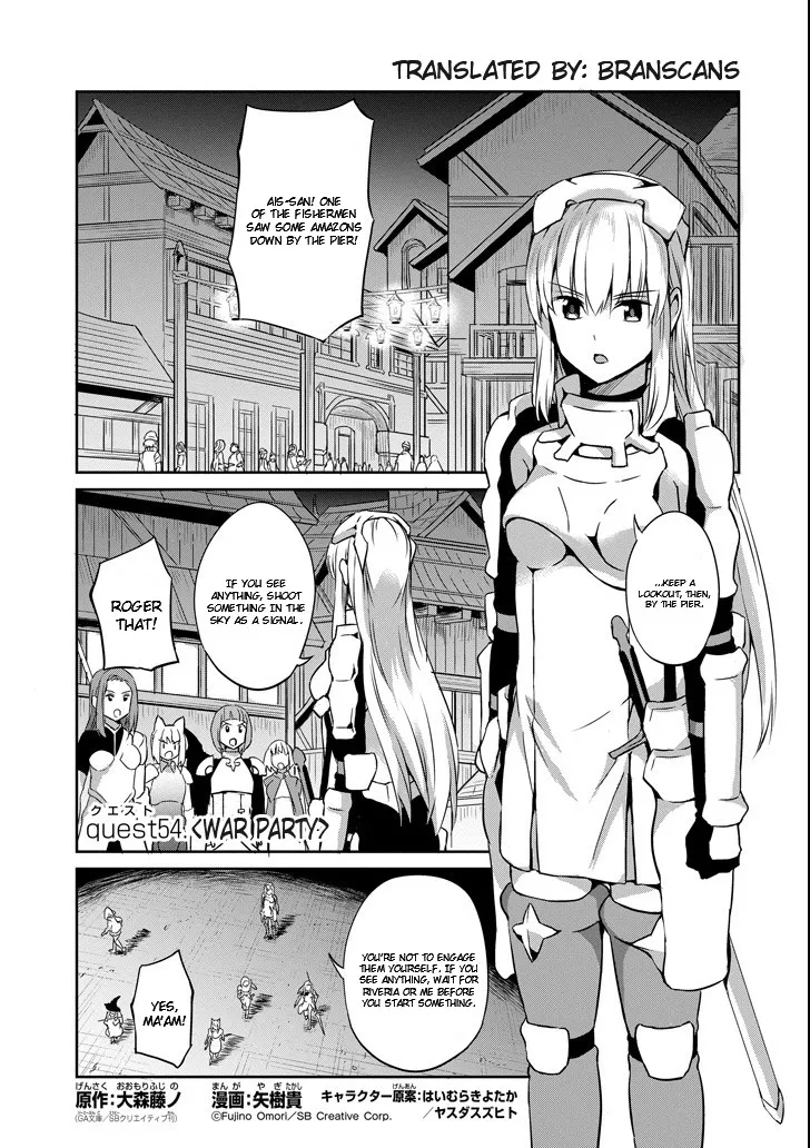 Read Dungeon ni Deai o Motomeru no wa Machigatte Iru Darou ka Gaiden – Sword Oratoria Chapter 54 - War Party Online