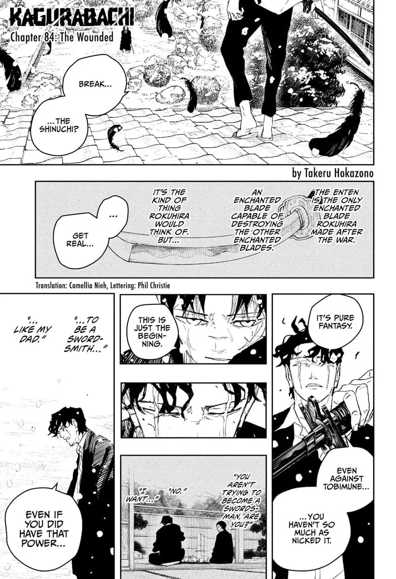 Read Kagurabachi Chapter 84 - The Wounded Online