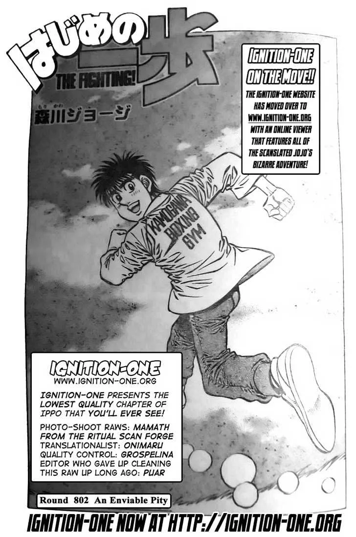 Read Hajime no Ippo Chapter 802 - An Enviable Pity Online