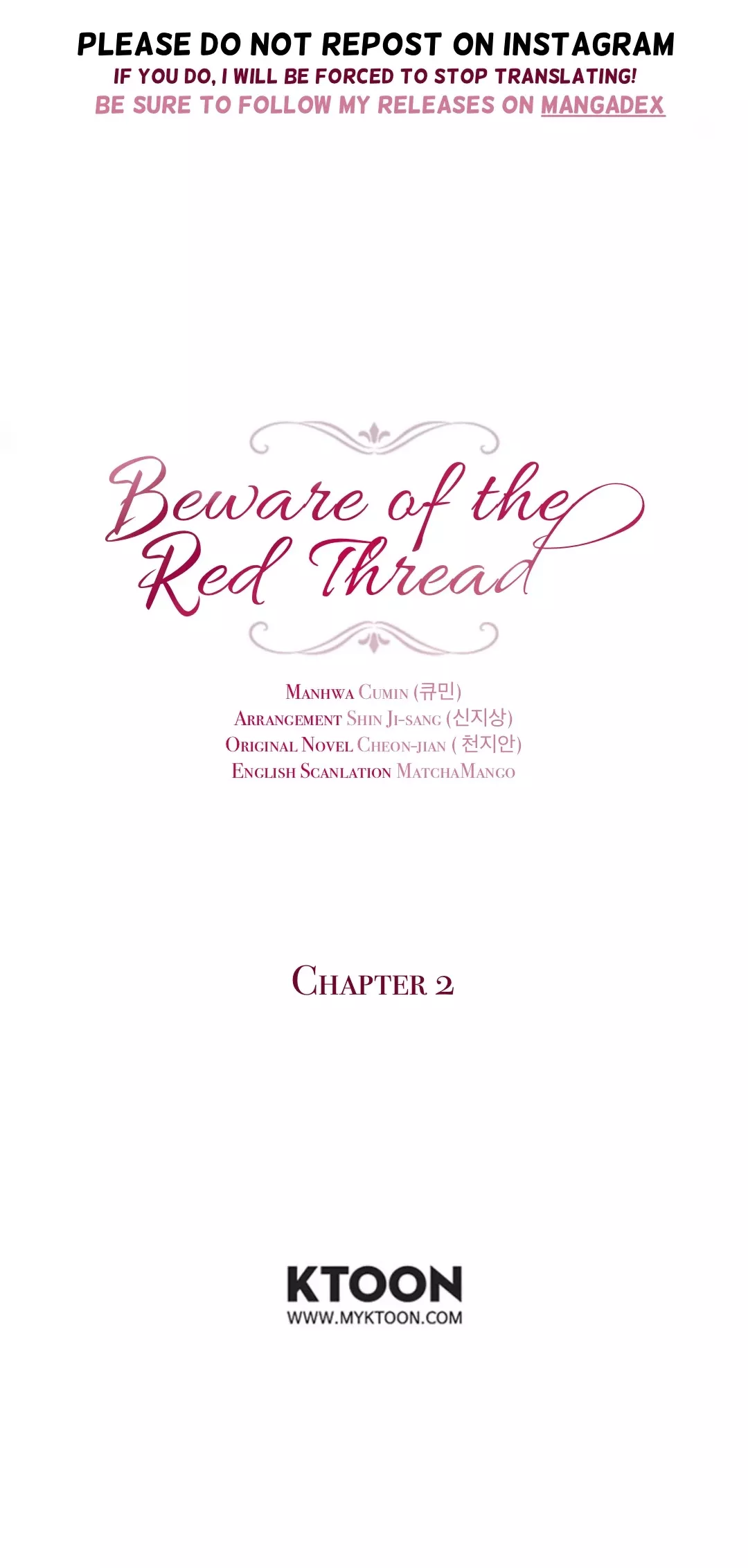 Read Beware of the Red Thread Chapter 2 Online