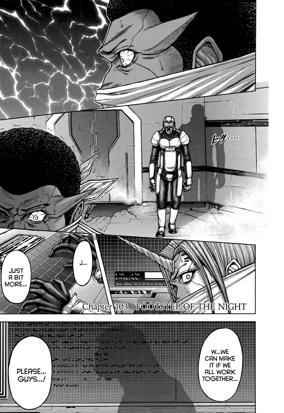 Read Terra Formars Chapter 103 - FOOTSTEP OF THE NIGHT Online