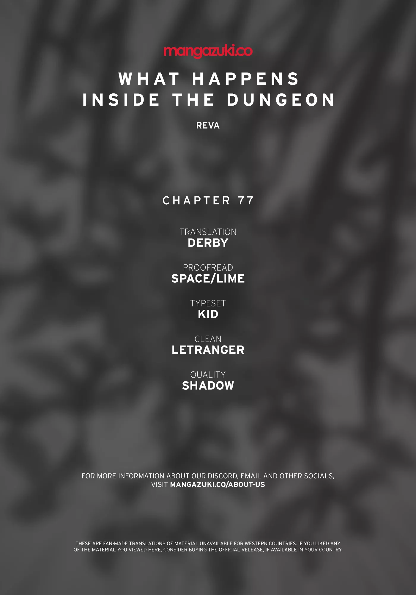 Read What Happens Inside the Dungeon Chapter 77 Online