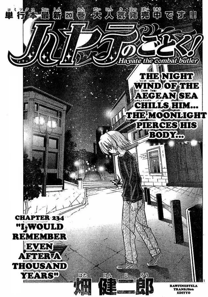 Read Hayate no Gotoku! Chapter 234 - I Would Remember Even after a Thousand Years Online