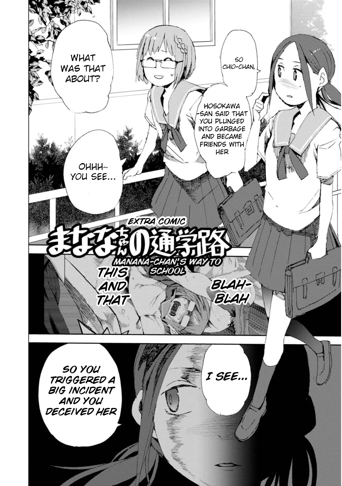 Read Chio-chan no Tsuugakuro Chapter 5.5 - Omake: Manana-chan's Way To School Online