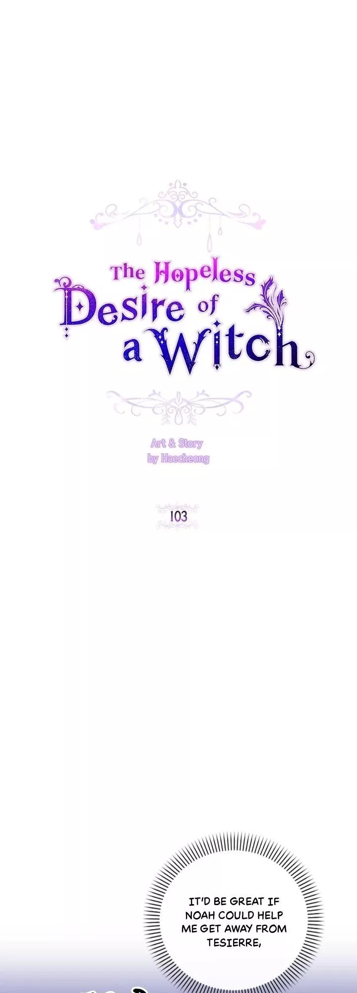 Read A Witch’s Hopeless Wish Chapter 103 Online