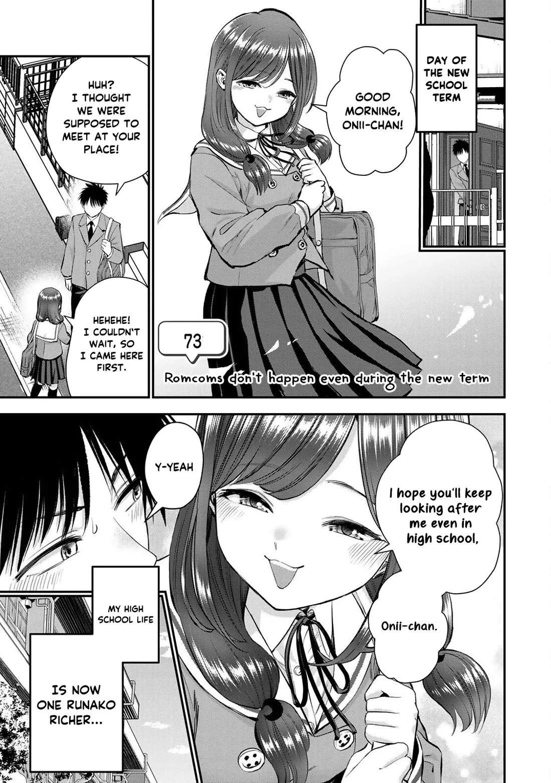 Read No More Love With the Girls Chapter 73 - Romcoms don‘t happen even during the new term Online