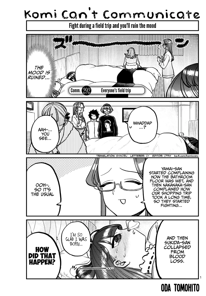 Read Komi-san wa Komyushou Desu Chapter 292 - Everyone's field trip Online