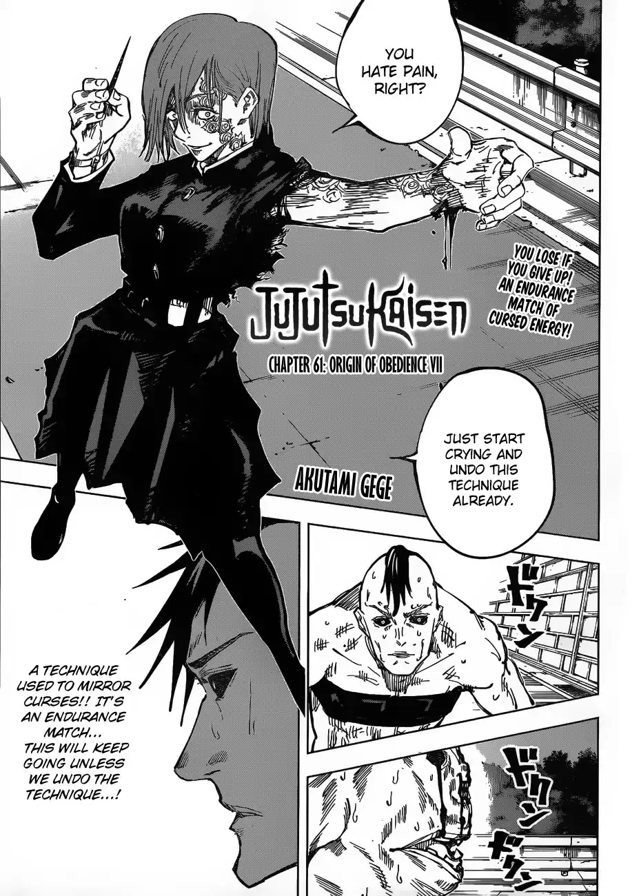 Read Jujutsu Kaisen Chapter 61 Online