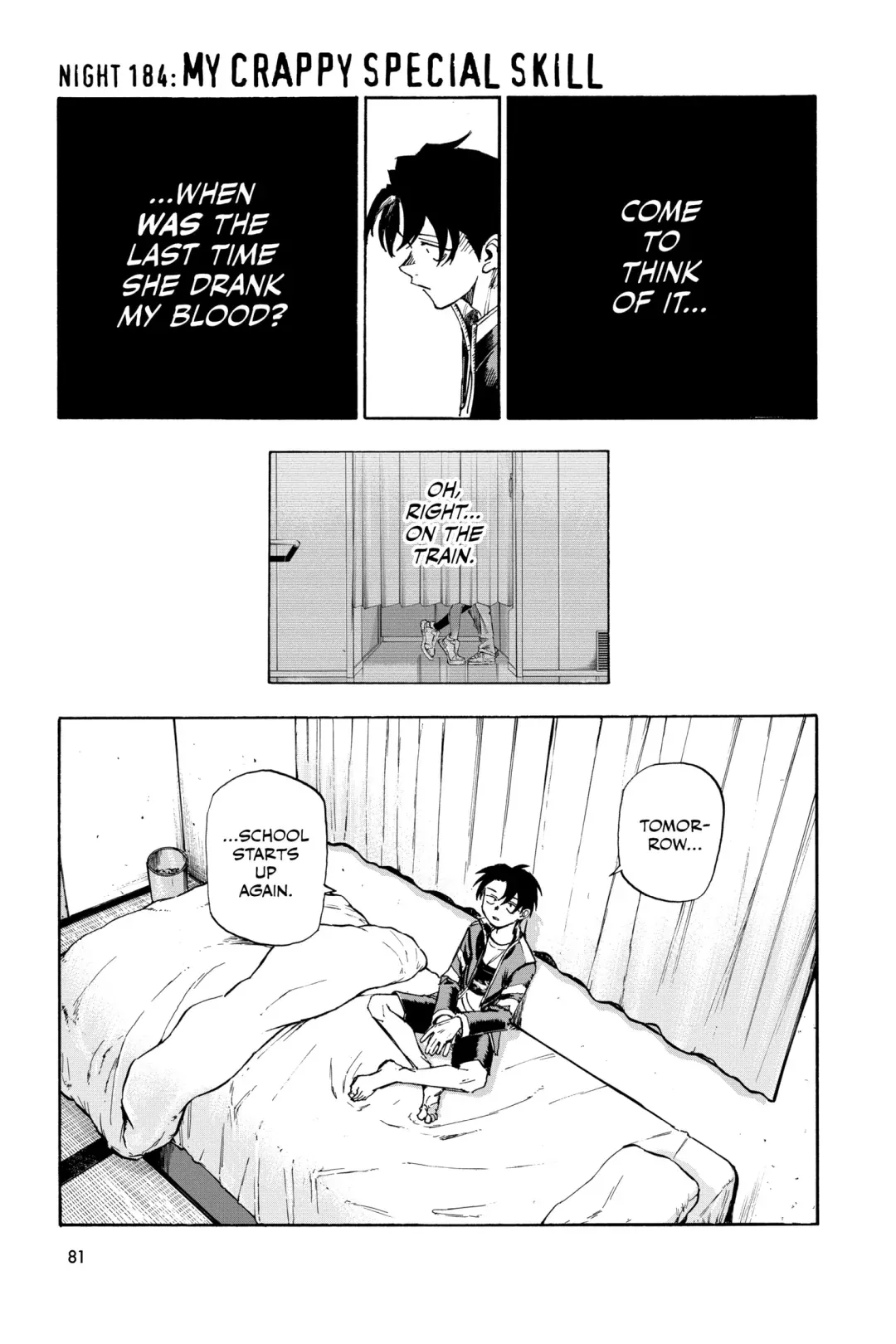 Read Yofukashi no Uta Chapter 184 Online
