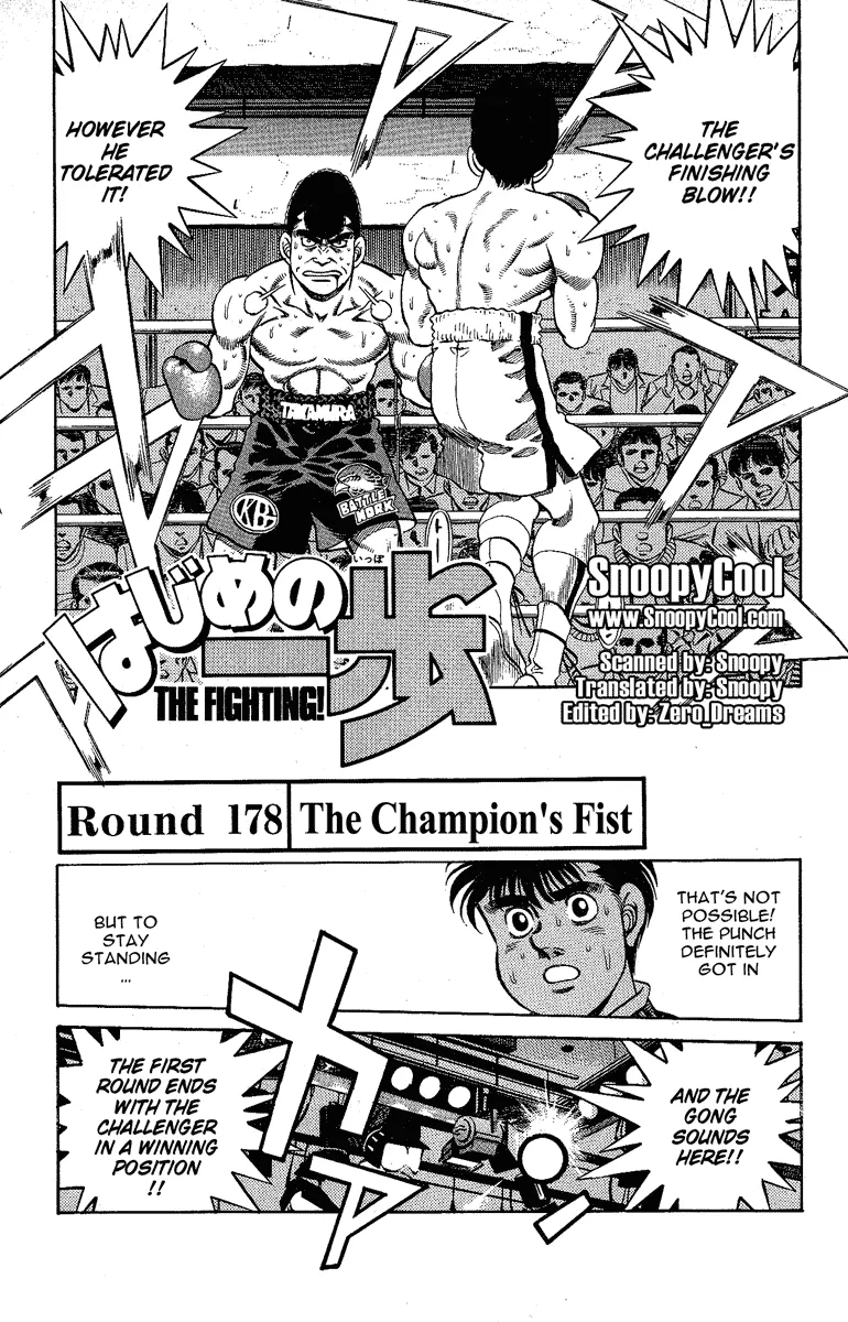 Read Hajime no Ippo Chapter 178 - The Champion's Fist Online