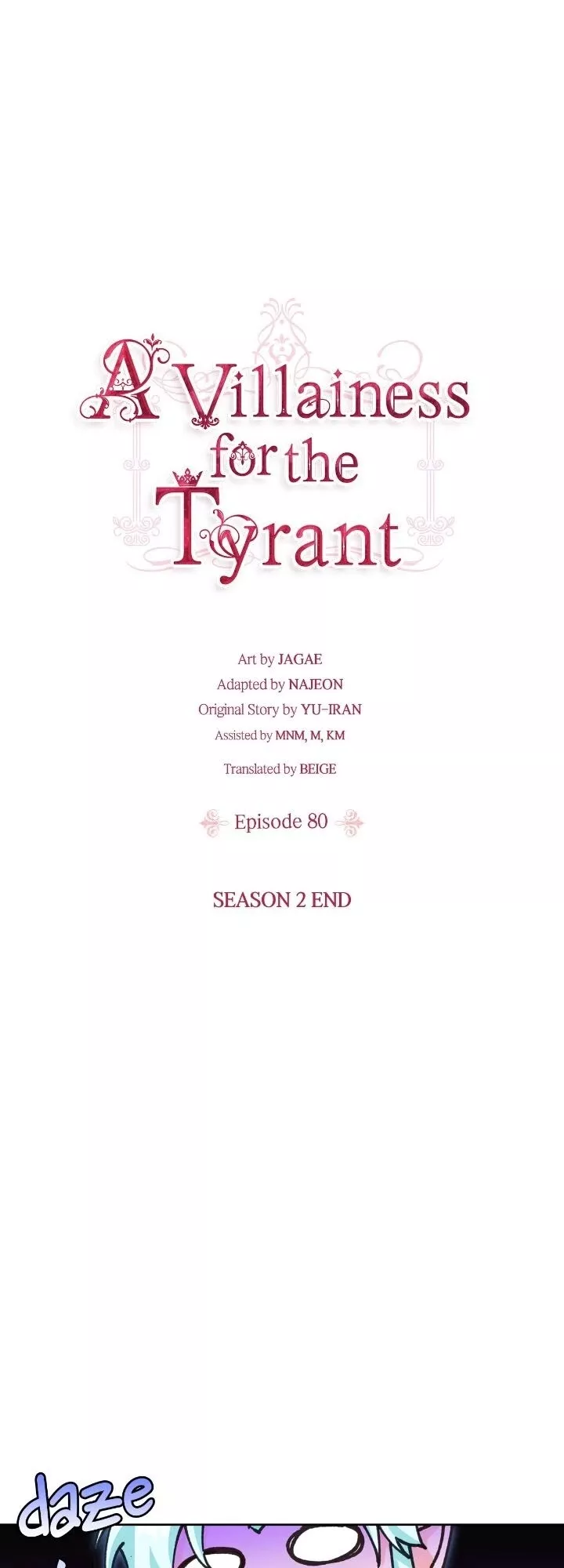 Read A Villainess for the Tyrant Chapter 80 - S2 Finale Online