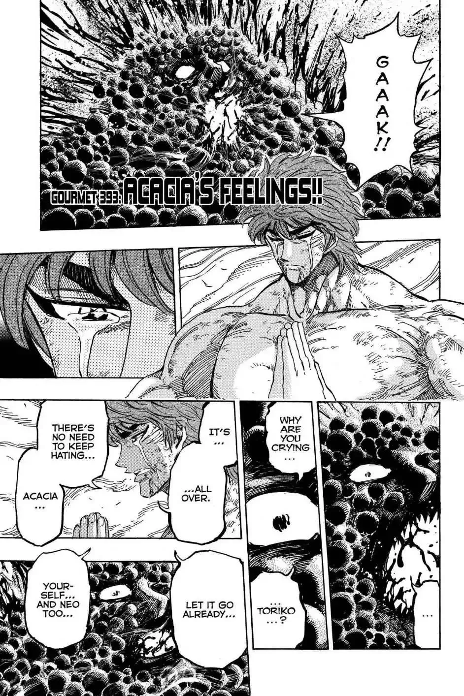 Read Toriko Chapter 393 - Vol.43 Gourmet 393: Acacia's Feelings!! Online