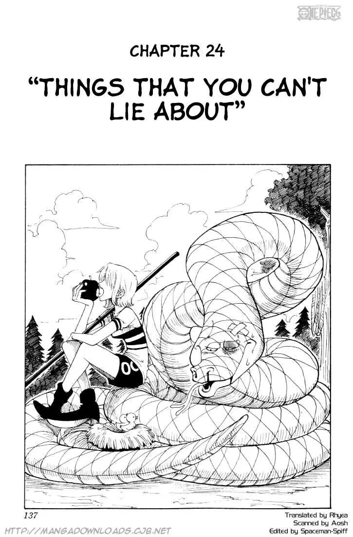 Read One Piece Chapter 024 - Things That You Can't LIe About Online