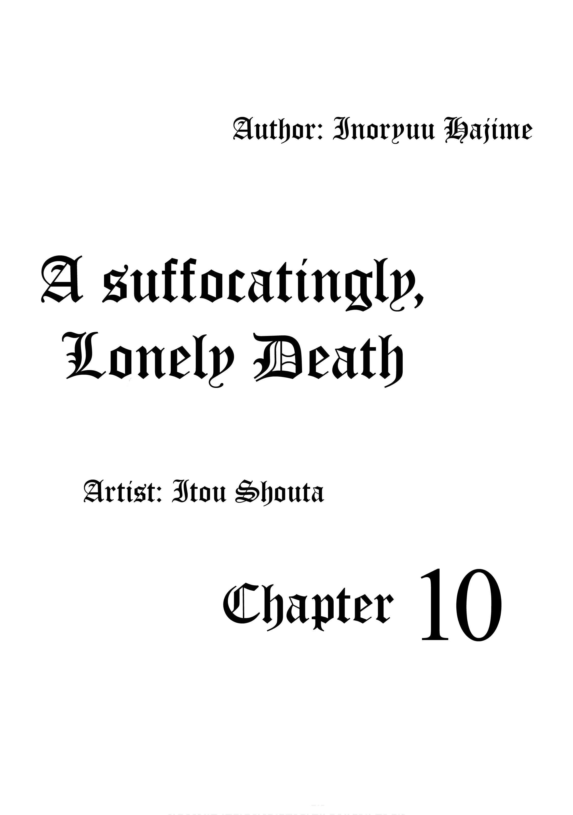 Read A Suffocatingly Lonely Death Chapter 10 Online