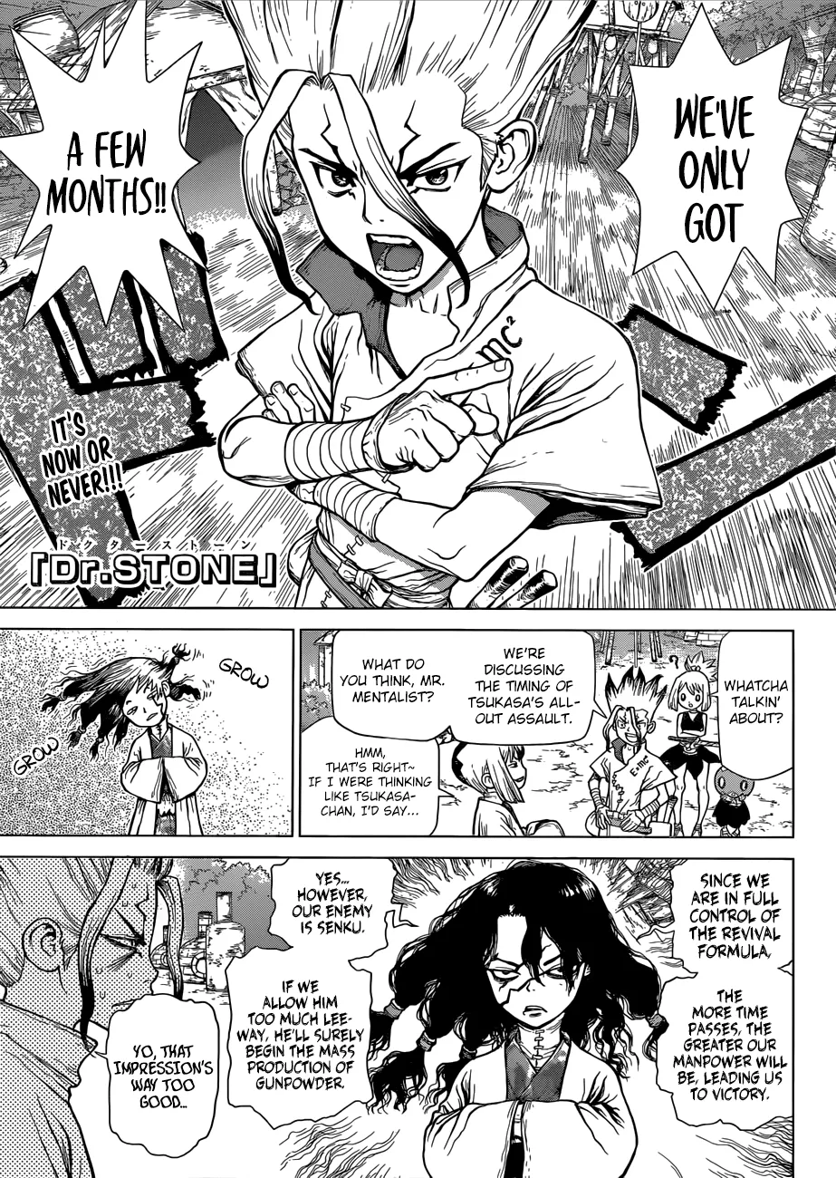 Read Dr. Stone Chapter 52 - The Age of Machine Power Online