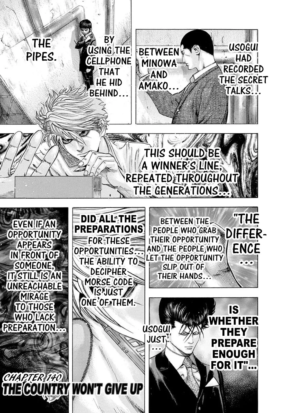 Read Usogui Chapter 140 - The Country Won't Give Up Online