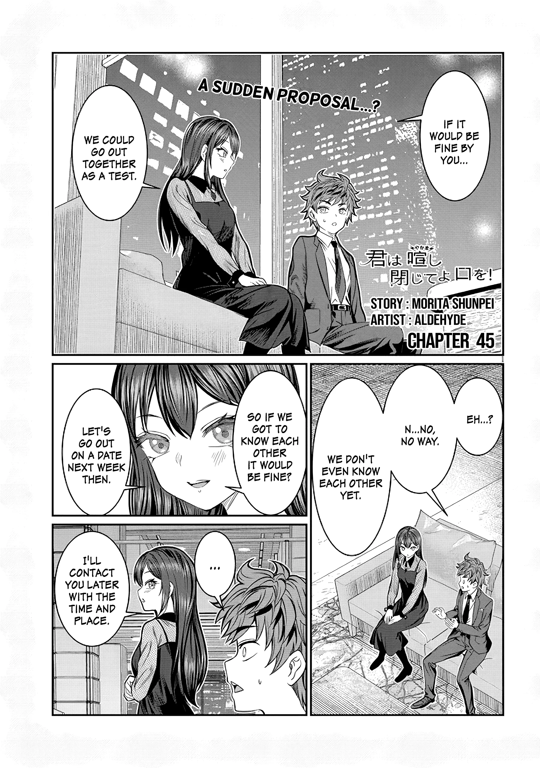 Read Kimi wa Yakamashi Tojite yo Kuchi wo! Chapter 45 Online