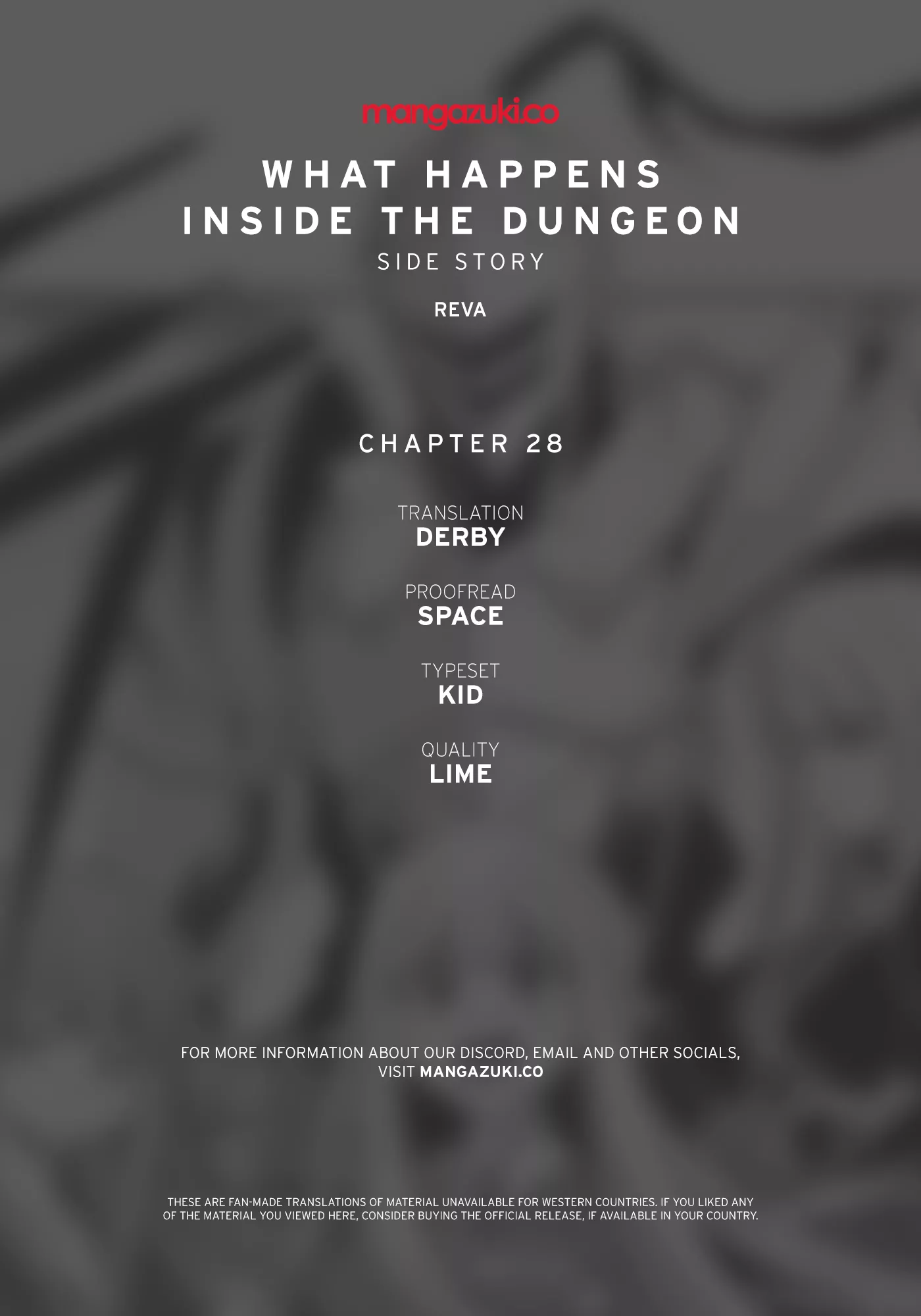 Read What Happens Inside the Dungeon Chapter 138 - Side Story - Chapter 28 Online