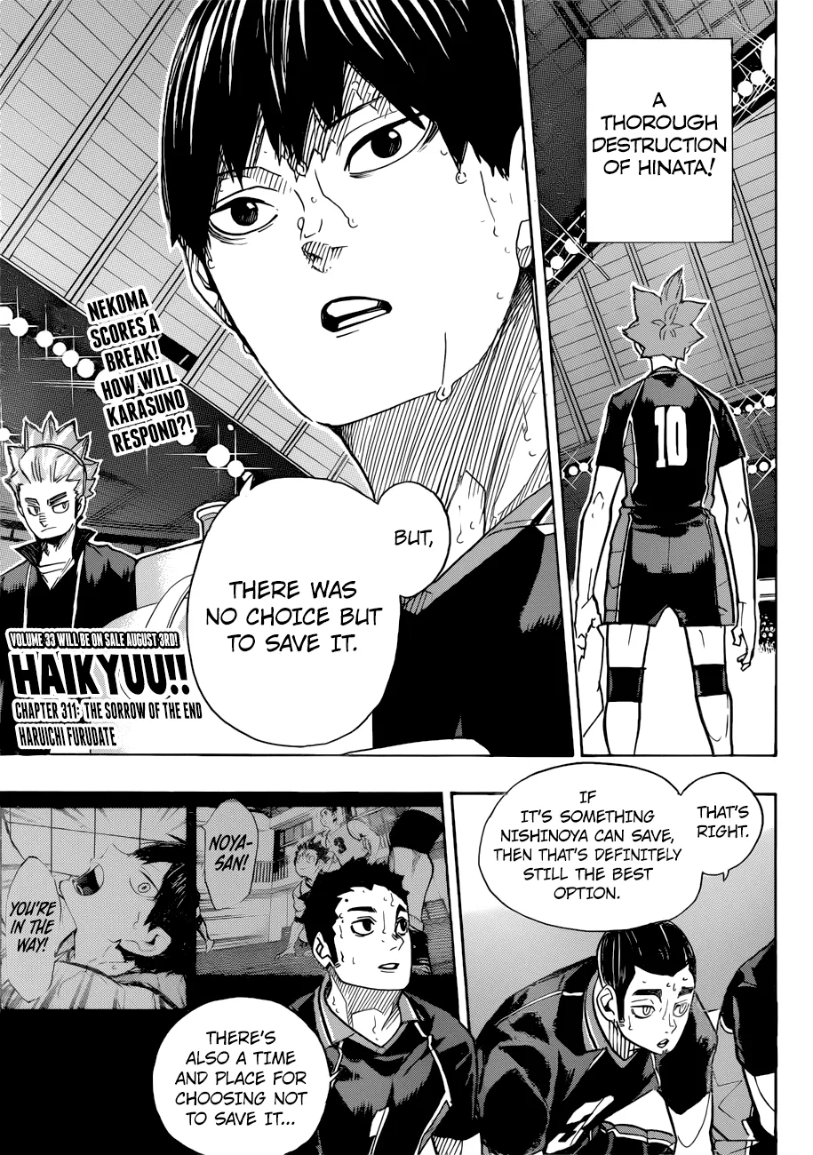 Read Haikyu!! Chapter 311 Online