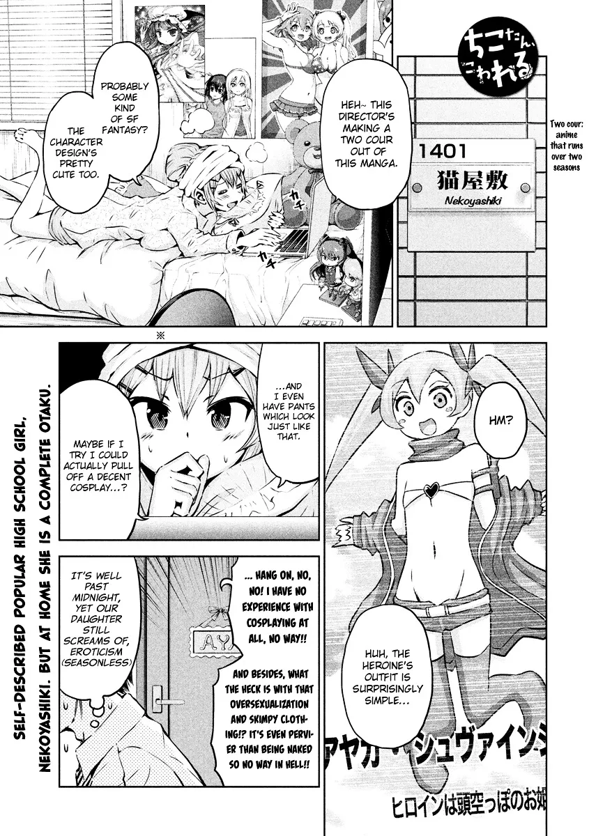 Read Chikotan, Kowareru Chapter 9 - The Amount of Cloth is the Inverse Proportion of Love! How to Use Id... Online