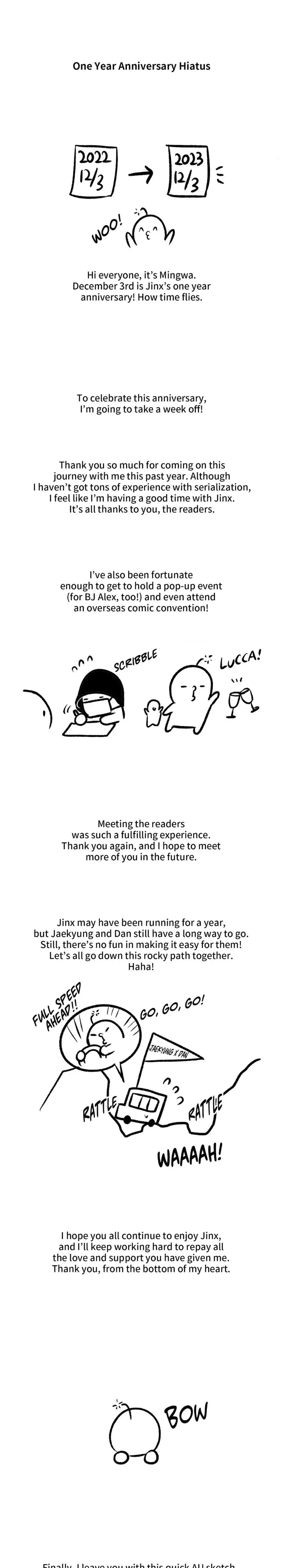 Read Jinx Chapter 40.5 - One Year Anniversary Hiatus Online