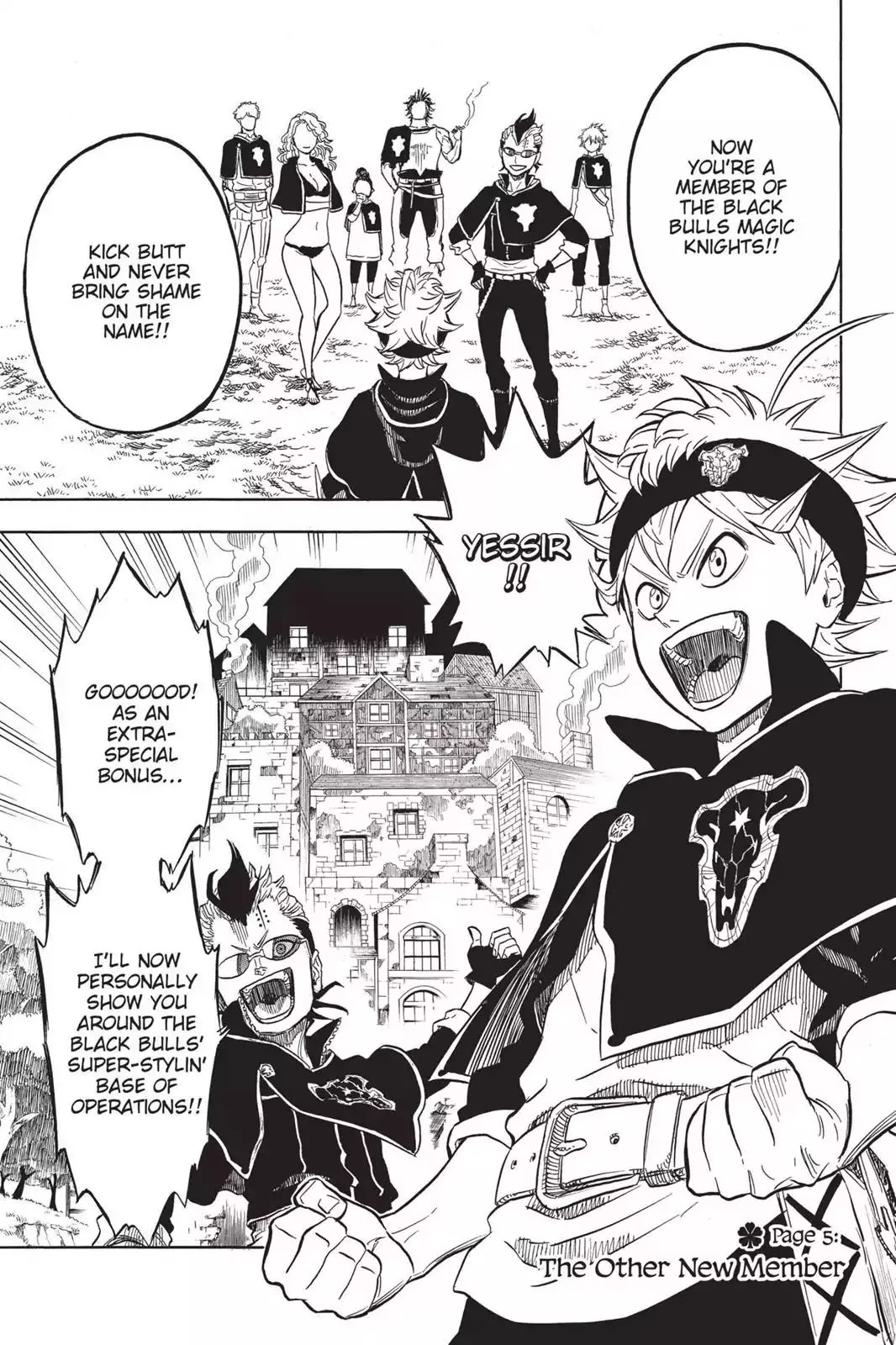 Read Black Clover Chapter 5 - Vol.1 Page 5: The Other New Member Online