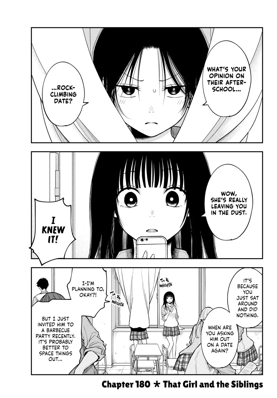 Read My Charms Are Wasted On Kuroiwa Medaka Chapter 180 - That Girl and the Siblings Online