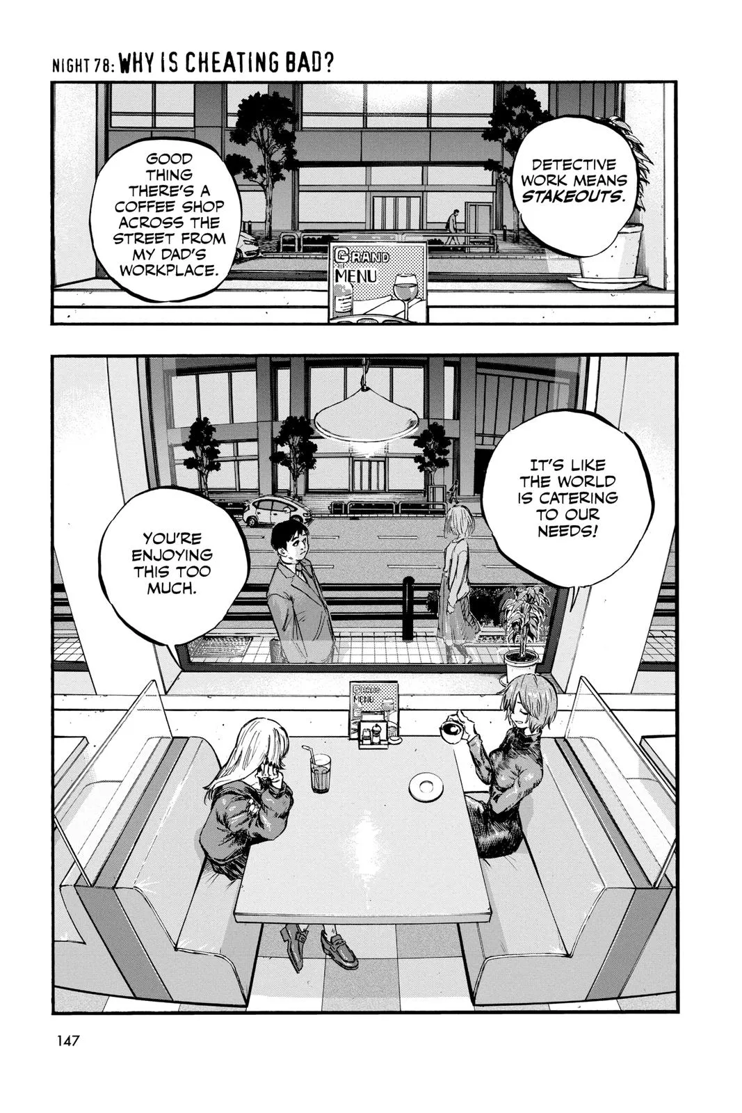 Read Yofukashi no Uta Chapter 78 Online