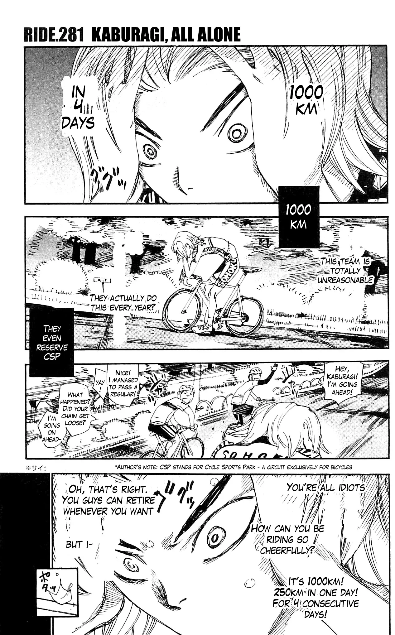 Read Yowamushi Pedal Chapter 281 - Kaburagi, all alone Online