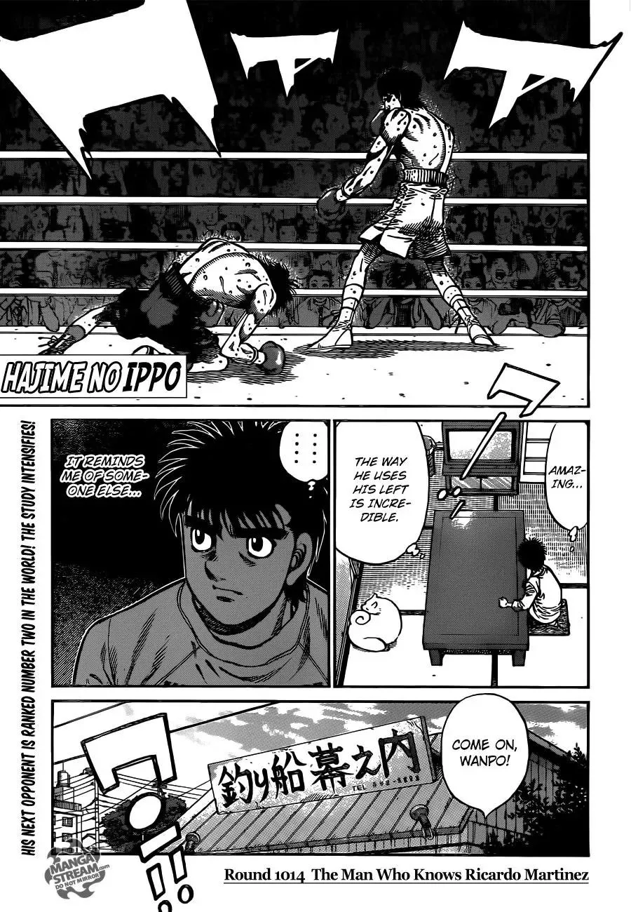 Read Hajime no Ippo Chapter 1014 - The Man Who Knows Ricardo Martinez Online