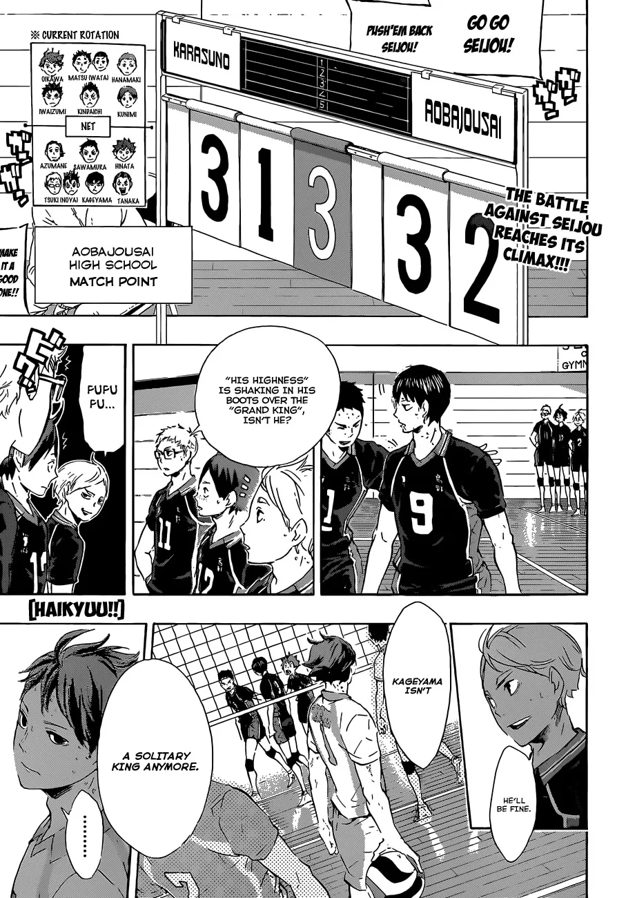 Read Haikyu!! Chapter 68 - A "Solitary King" No Longer Online